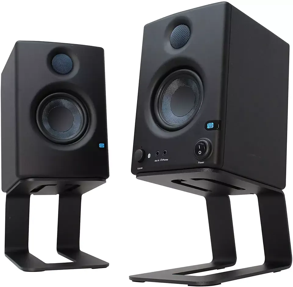 Metal Desktop Speaker Stand Professional Desktop Audio Stand for Computer Speakers